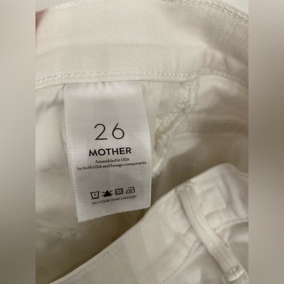 MOTHER The Hustler Fray Fairest of Them All White Size 26 - Picture 5 of 12
